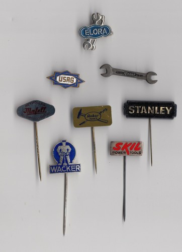 Vintage tool tools pin badges - vintage,